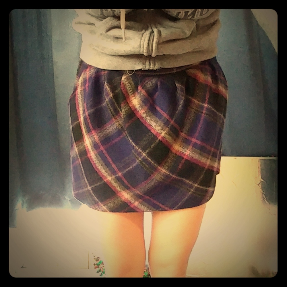Old Navy tweed plaid mini